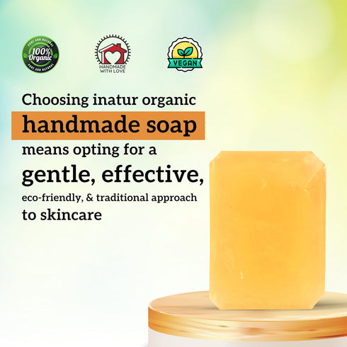 Inatur Sandal And Turmeric Handmade Soap