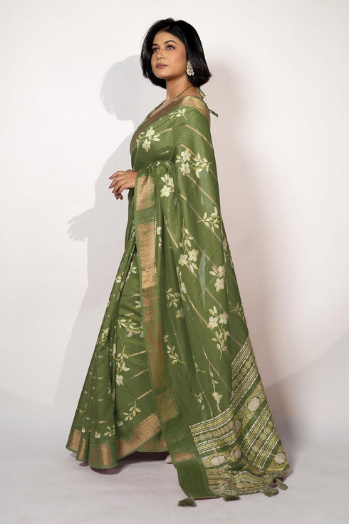Vasthrlay Fashion Peacock Printed Ethnic Wear