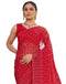 Vasthrlay Bandhani Printed Unstitched Yellow Saree