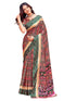 Vasthrlay Womens Printed Unstitched Purple Saree