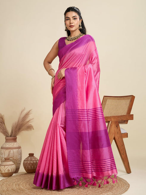 Vasthrlay Traditional Contrast Weaving