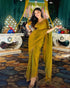 Vasthrlay Boarder Unstitched Chhaavai Mustard Free Ethnic Wear