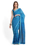 Vasthrlay Cotton Printed Mulmul Blue Saree