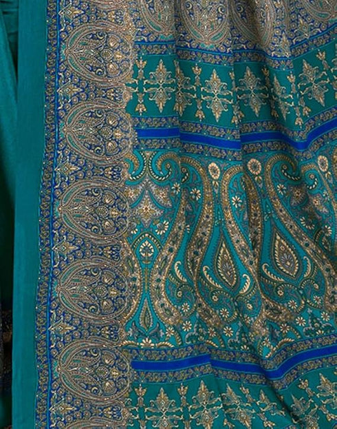 Vasthrlay Womens Printed Unstitched Mauve Saree