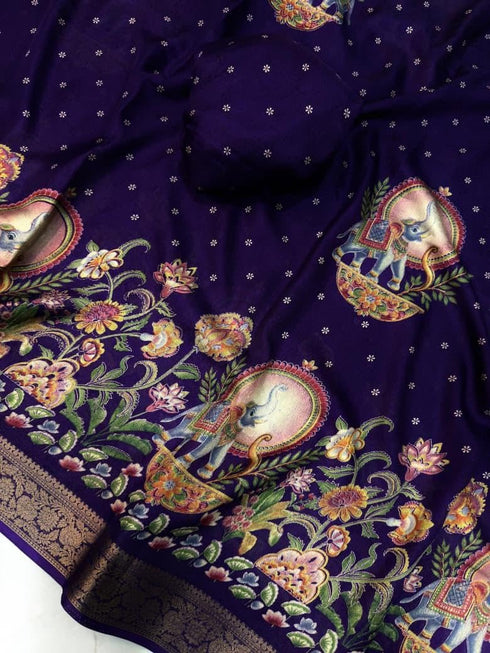 Vasthrlay Cotton Printed Designer Unstitched
