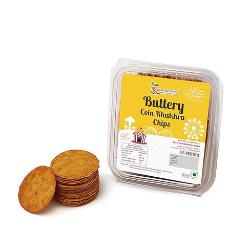 Seasonal Kart Buttery Coin Khakhra Chips