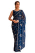 Vasthrlay Organza Saree Stone