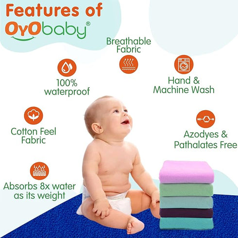 OYO BABY 100% Waterproof Polycotton Toddler Baby Dry Sheet