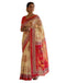 Vasthrlay Womens Printed Unstitched Off White Saree