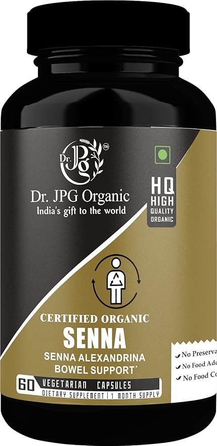 Dr. JPG Organic Senna Capsules For Bowel Support  Capsules