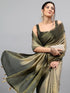 Vasthrlay Green1 Heavy Zari Woven Silk Ethnic Saree With Unstitched Blouse