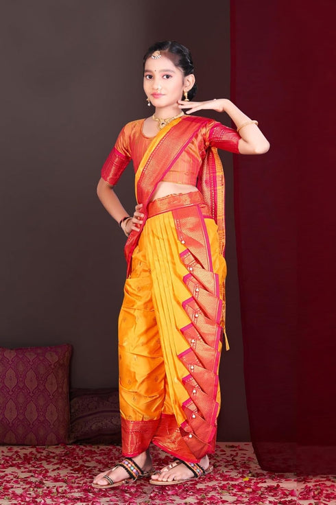 Vasthrlay Paithani Maharashtrian Contrast Traditional
