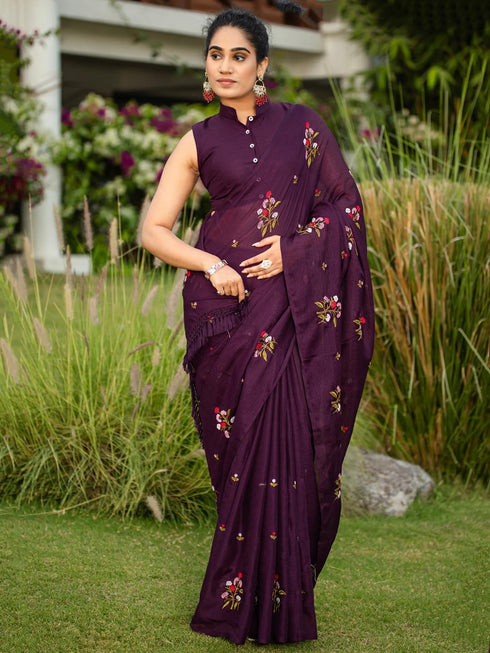 Vasthrlay Embroidered Unstitched Rt Ethnic Wear