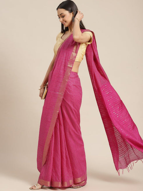 Vasthrlay Bhagalpuri Unstitched Saree
