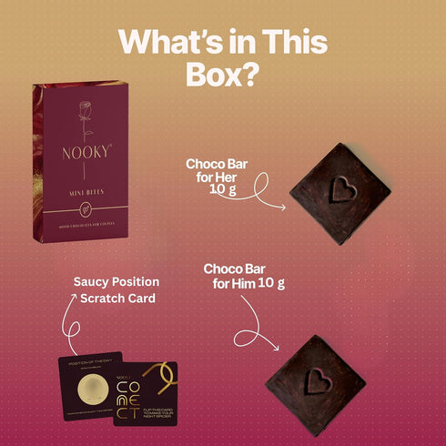 InstaEats NOOKY Mini Bites for Men and Women | Premium Dark Chocolate