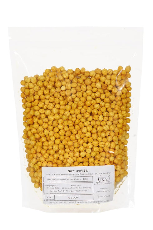 NatureVit Roasted Masala Desi Chana Healthy Indian Snack