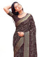 Vasthrlay Georgette Jacquard Unstitched Purple Saree