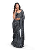 Vasthrlay Siroski Unstitch Black Ethnic Wear