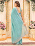 Vasthrlay Embroidery Pink Saree