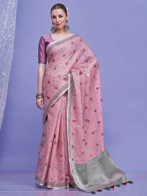 Vasthrlay Printed Unstitched Hs Ethnic Wear