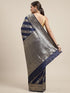 Vasthrlay Silver Banarasi Saree