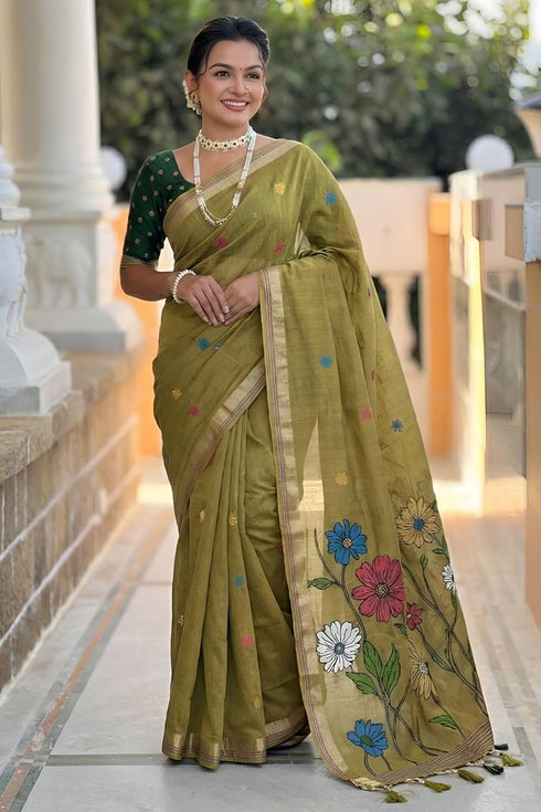 Vasthrlay Kanjivaram Cotton Blouse Ethnic Wear