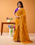 Vasthrlay Weaving Printed Unstitched Maroon Saree