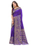 Vasthrlay Banarasi Weaving Maroon Saree