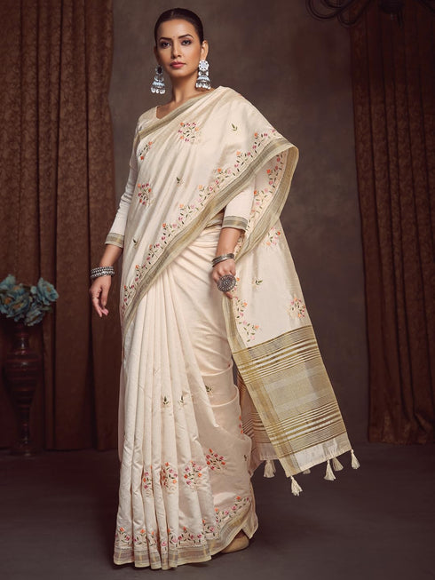 Vasthrlay Embroidered Unstitched Hs Ethnic Wear