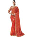 Vasthrlay Georgette Bandhani Unstitched Rani Pink Saree