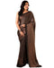 Vasthrlay Womens Printed Unstitched Brown Saree