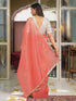 Vasthrlay Georgette Embroidery Rama Saree