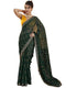 Vasthrlay Georgette Bandhani Unstitched Red Saree