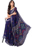 Vasthrlay Womens Printed Unstitched Beige Saree