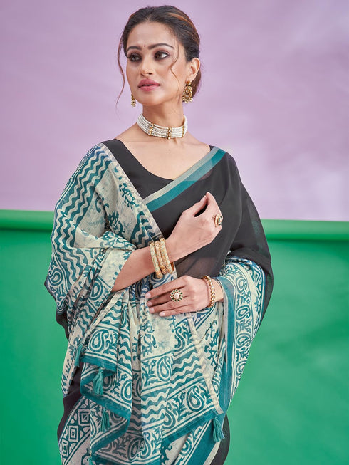 Vasthrlay Abstract Printed Unstitched Hs Ethnic Wear