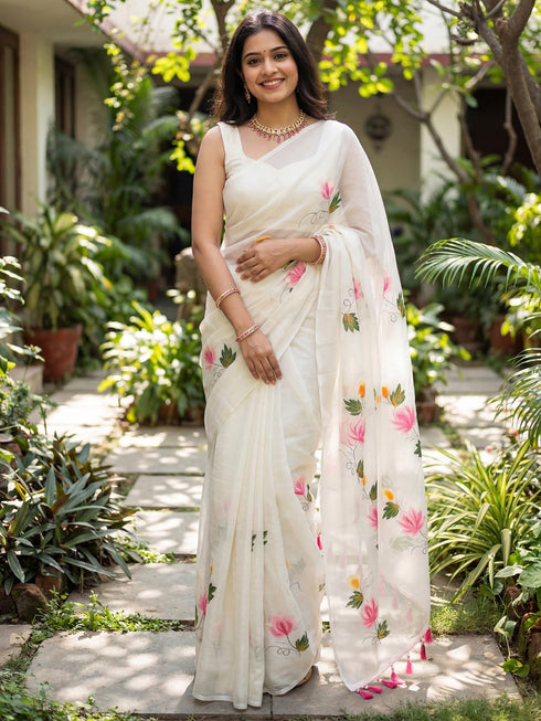 Vasthrlay Yellow Cotton Lightweight Ethnic Wear