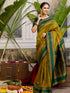 Vasthrlay Weaving Cream Saree