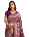 Vasthrlay Womens Banarasi Unstitched Olive Green Saree