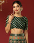 Vasthrlay Georgette Bandhani Unstitched Wine Saree