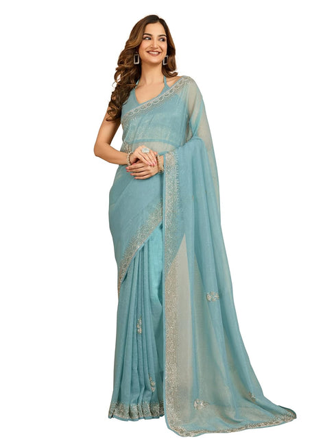 Vasthrlay Siroski Unstitched Light Ethnic Wear