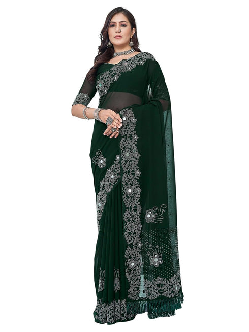 Vasthrlay Banarasi Jacquard Deep Saree