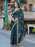 Vasthrlay Georgette Embroidery Unstitched Coral Saree
