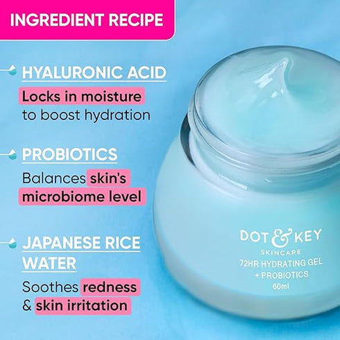 Dot & Key 72 Hr Hydrating Gel + Probiotics