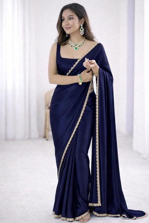Vasthrlay Pleated Readymade Unstitched Blouse Ethnic Wear