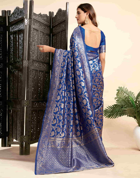 Vasthrlay Banarasi Traditional Unstitched Saree