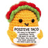 Positive Crochet Taco, Handmade Crochet Toys for Inspirational Relaxation, Students