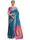 Vasthrlay Banarasi Weaving Navy Navy Blue Saree
