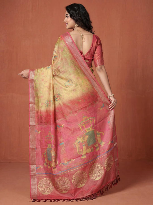 Vasthrlay Madhubani Unstitched Sai Ethnic Wear