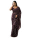Vasthrlay Georgette Bandhani Unstitched Maroon Saree