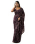 Vasthrlay Georgette Bandhani Unstitched Maroon Saree